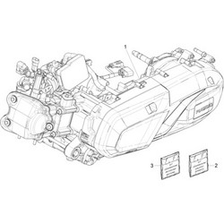 Κινητήρας Κομπλέ Για Piaggio Beverly 400cc 2021-2024 Μοντέλα Καινούργιο Γνήσιο