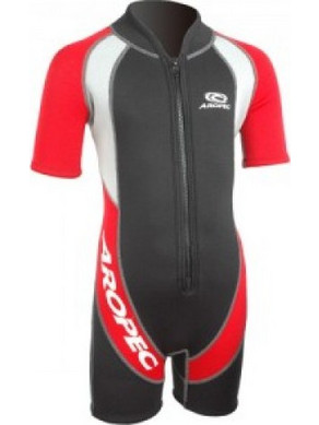 Aropec Black/Red Παιδικό Μονοσόρτς Κατάδυσης Neoprene για Αυτόνομη Κατάδυση 2mm