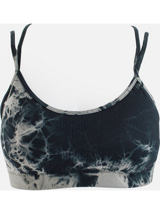 Τοπ Αθλητικό Mix&Match Μαύρο Tie Dye