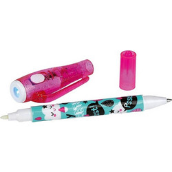 Moses Secret Girl 2 in 1 Στυλό Διαρκείας με Αόρατο Μελάνι Μπλε M30738