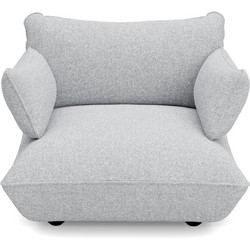 Fatboy Sumo Loveseat - Πολυθρόνα Υφασμάτινη Μπουκλέ 114x108x90 I Light Grey Melange