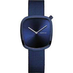 Bering Classic Γυναικείο Ρολόι με Μπλε Μεταλλικό Μπρασελέ 18034-397