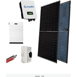 HYBR. SOLAR SYSTEM 3P/10kW 580W PANELS WITH BATT
