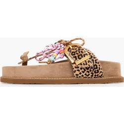 Komis & Komis Γυναικεία Σανδάλια Suede Ανατομικά Μπεζ Ταμπά E610