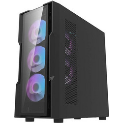 Darkflash DK431 Black Gaming Midi Tower Κουτί Υπολογιστή με Πλαϊνό Παράθυρο