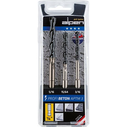 Alpen APTM3 HM-Concrete hexagon Set 3-pcs