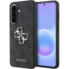Guess PU 4G Metal Logo Case for Samsung Galaxy A57 Grey