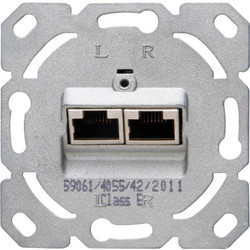 Πρίζα Δικτύου 920100004 CAT6a 2x8 Steel Kopp