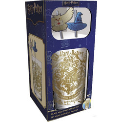 Harry Potter Glass Tumbler with Straws Magic & Mayhem 485 ml