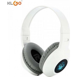 KLGO B3 Ενσύρματα & Ασύρματα Bluetooth Ακουστικά Over Ear Λευκά