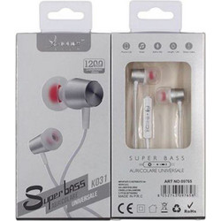 X-one K031 Handsfree In-Ear 3.5mm Silver