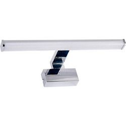 Adeleq Φωτιστικό Λουτρού Αλουμινίου 60cm 10W 1000Lumen CCT 4000k Και 6000k IP44 Χρώμιο 3-601086
