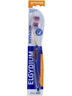 Elgydium Diffusion Soft Οδοντόβουρτσα Κόκκινη