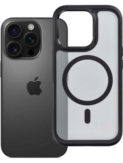 Forcell F-Protect Smoke Hybrid Premium - Θήκη για Apple iPhone 16 Pro με Υποστήριξη MagSafe σε Μαύρο Χρώμα