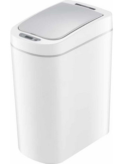 HOME USE κάδος απορριμμάτων με φωτοκύτταρο, 7lt, λευκός A