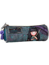 Santoro Gorjuss My Umbrella Κασετίνα Βαρελάκι Γκρι 177323