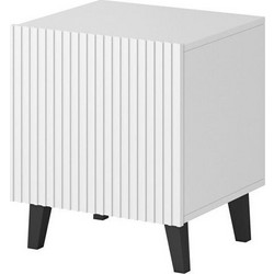 PAFOS bedside table 2 pcs. 45x40x51 cm white matt