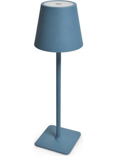 VenCore VenCore 2792-10009 - LED Table Light Rechargeable CCT Light Blue Matte - Διακοσμητικό Φωτιστικό LED Μπλε Ματ Μεταλλικό Πορτατίφ Επαναφορτιζόμενο USB - Touch ON-OFF-Change Color - Μπαταρία 1800