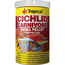 Tropical Cichlid Carnivore Small Pellet 1lt