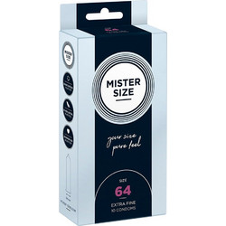 My.Size 64mm Mister Size Προφυλακτικά Λεπτά με Λιπαντικό 10τμχ