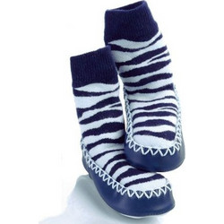 Mocc ons Blue Zebra - 18-24m