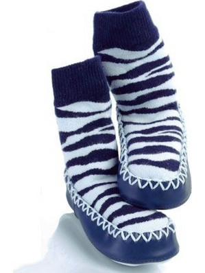 Mocc ons Blue Zebra - 18-24m