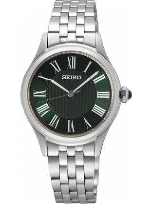 Seiko Conceptual Γυναικείο Ρολόι με Ασημί Μεταλλικό Μπρασελέ SUR611P1