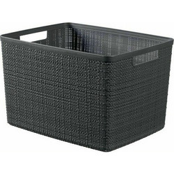 Καλάθι Αποθήκευσης Curver Jute Cube 20lt 36x28x13cm Γκρι