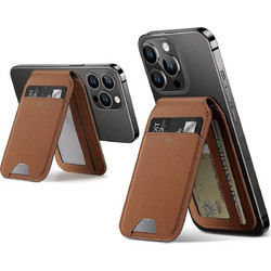 ESR HaloLock Vegan Leather Wallet Stand Θήκη Καρτών Κινητού Tan Suede