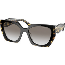 Prada PR15WS 3890/A7 Γυναικεία Γυαλιά Ηλίου Τετράγωνα Κοκάλινα Μαύρα με Μαύρο Degradee Φακό