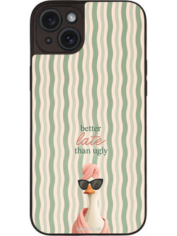 Sonique Stripe Stories Series Back Cover (iPhone 15 Plus) με Σχέδιο «Better Late»