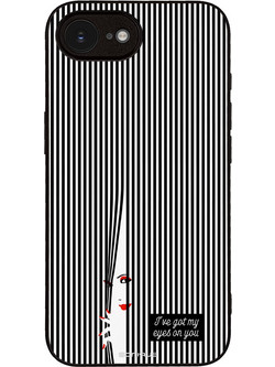Sonique Stripe Stories Series Θήκη Eye on You Black (iPhone 16e / 17e)
