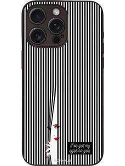 Sonique Stripe Stories Series Back Cover Black (iPhone 15 Pro Max) με Σχέδιο «Eye on You»