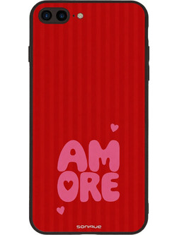 Sonique Stripe Stories Series Θήκη με Σχέδιο «Amore» (iPhone 8 Plus / 7 Plus)