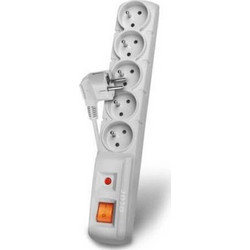 Acar Surge Protector F5 Πολύπριζο 5 Θέσεων με Διακόπτη και Καλώδιο 5m W0108