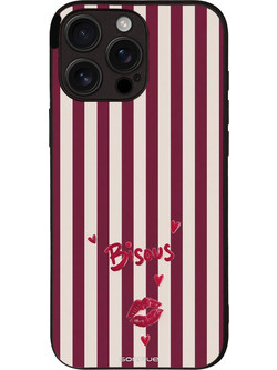 Sonique Stripe Stories Series Θήκη με Σχέδιο «Φιλάκια» (iPhone 16 Pro Max)