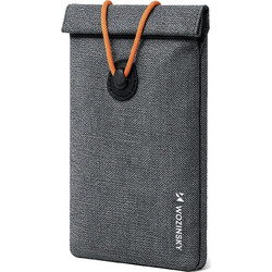 Wozinsky WPB-R12 RFID Blocking Phone Case with Flap and String 21.5x12 cm - Gray