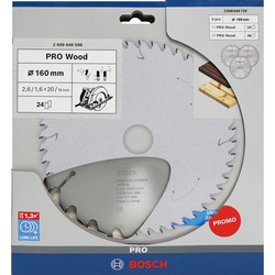 Bosch Powertools PRO Wood Kreissageblatt 160 mm (3 Stuck, Promo-Pack)