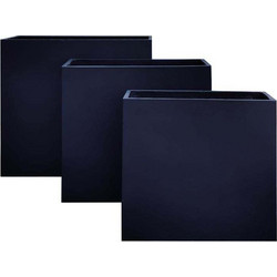 Flower pot-13 set 3 Τεμαχίων Απόχρωση Black