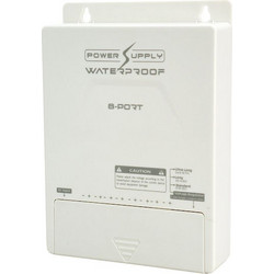 FOLKSAFE τροφοδοτικό συστημάτων CCTV FS-DC120805W, 8 εξόδων, 12V/5A, αδιάβροχο IP65