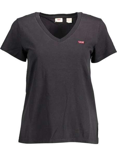 LEVI'S SHORT SLEEVE T-SHIRT WOMEN BLACK Μαύρο