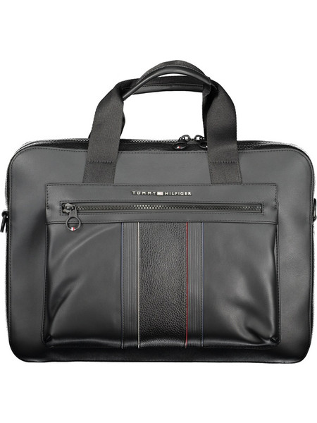TOMMY HILFIGER MEN'S BRIEFCASE BLACK Μαύρο