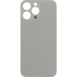 Πίσω Καπάκι Μπαταρίας / Battery Door with Adhesive for iPhone 16 Pro Max Large Hole Natural Titanium