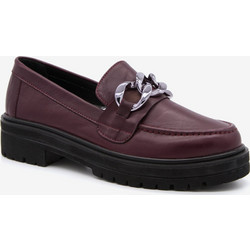 Level Anatomic 6571 Γυναικεία Ανατομικά Παπούτσια Loafers Δερμάτινα Μπορντό