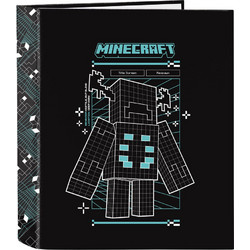 Minecraft Screen A4 cardboard 4 rings binder