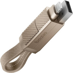 Energea Bazic GoCharge Alucable 4in1 Καλώδιο 15cm 60W 3A PD USB-A/USB-C - USB-C/Lightning, Χρυσό