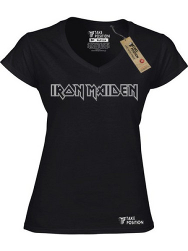 Γυναικείο μπλουζάκι v λαιμόκοψη Takeposition Iron Maiden μαύρο/ 2XLARGE, 502-7511-prosf
