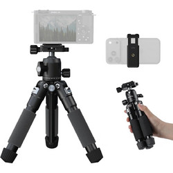 SMALLRIG VT-20Pro Mini Tripod, τηλεσκοπικό μίνι τρίποδο για κάμερα και κινητό, μέγιστο ύψος 53.8cm
