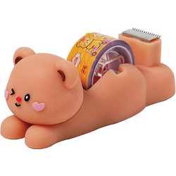 Gim Βάση κολλητικής ταινίας 1.8cmx10m Ηappy life Orange Bear 300-01372