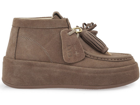 GIO+ LACE-UP SHOES X397A4003547 - ΠΟΥΡΟ ΚΑΣΤΟΡΙ LOLA04-TORTORA COMBI